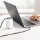يوجرين سلك شاحن بزاوية 90 درجة من USB-C الى USB-C بطول 2 م وبقوة 60 واط - أسود