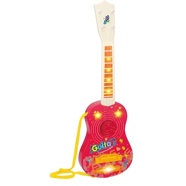 TOYSEA Cute 56 cm Electronic Guitar Toy and Beautiful Rock and Roll Music with Flashing Lights, Kids&amp;#39; Musical Fun, Assorted colors