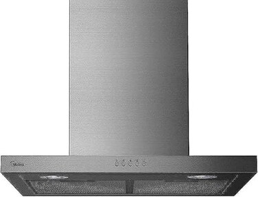 Midea Free-standing Chimney Cooker Hood &ndash; 3 Speeds &ndash; Silver