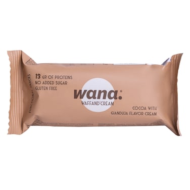 WANA Protein Wafer, Cocoa Chocolate with Gianduja Cream, 43g