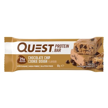 Quest Nutrition Protein Bars, Dipped Chocolate Chip Cookie Dough, 50g