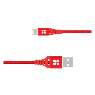 Promate Mfi Certified Lightning Cable, High-Speed 2.4A Nylon Braided Usb Charging And Syncing Data Cable With 2M Tangle-Free Design And Over-Charging Protection For Iphone Xs, Xs Max, Ipad Pro, Ipod,