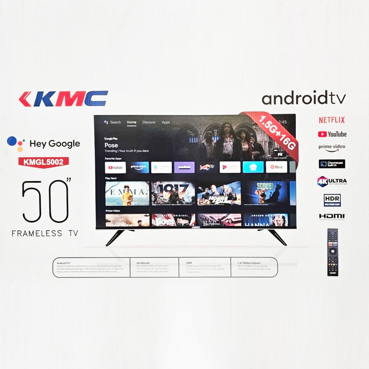 Kmc Led Screen Buy KMC 4K Smart Screen 50 Inch With Android Google System Online ...