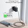 سلك شاحن فولتمي سلسلة روج مظفر من USB-C إلى USB-C بطول 1 م وبقوة 60 واط - أسود