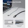 سلك شاحن فولتمي سلسلة روج مظفر من USB-C إلى USB-C بطول 1 م وبقوة 60 واط - أسود