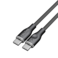 سلك شاحن فولتمي سلسلة روج مظفر من USB-C إلى USB-C بطول 1 م وبقوة 60 واط - أسود