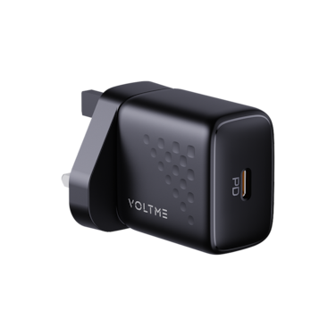 شاحن جداري فولتمي ريفو لايت بمنفذ USB-C وبقوة 20 واط - أسود