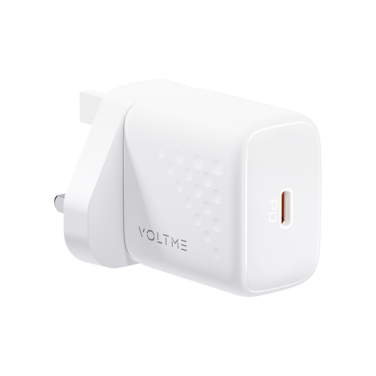 شاحن جداري فولتمي ريفو لايت بمنفذ USB-C وبقوة 20 واط - أبيض