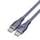 سلك شاحن فولتمي سلسلة روج مظفر من USB-C إلى USB-C بطول 1 م وبقوة 60 واط - أزرق