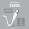 سلك شاحن فولتمي سلسلة موس من USB-C إلى USB-C بطول 1.8 م وبقوة 60 واط - أبيض