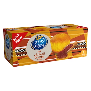 L'usine Saffron Cake 28g Pack of 6