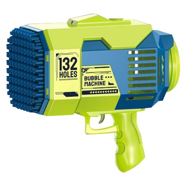 Little Story - 132 Holes Bubble Machine Gun wt Light / Bubble Maker for Kids Indoor &amp; Outdoor - Green
