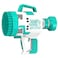 Little Story - 108 Holes Bubble Machine Gun Battery Operated wt Light / Bubble Maker for Kids Indoor &amp; Outdoor - Cyan