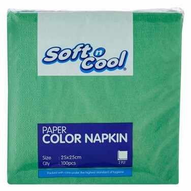 Hotpack Soft &amp; Cool Red Napkin 25cm
