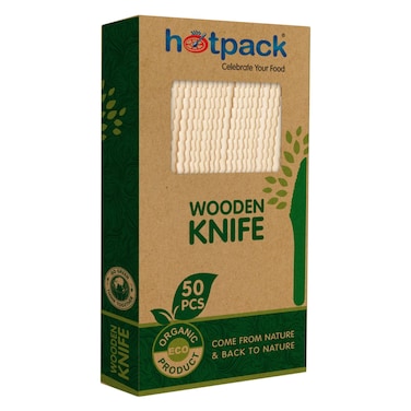 Hotpack  Wooden Knife 50 Pieces