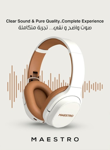 سماعة رأس لاسلكية بلوتوث – سماعة رأس بلوتوث نيتڤ، صوت ستيريو نقي، اتصال ثابت، مريحة للاستخدام اليومي، مع تحكم كامل بالصوت، توافق عالمي، سماعة رأس لأجهزة آيفون 14/15/16/17، سامسونج، جالكسي، هواوي و أكثر، كمبيوتر، تابلت، وتعمل أيضا مع مُختلف المنصات، iOS & أندرويد سيراميك وبني