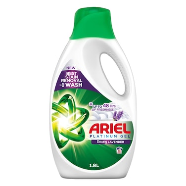 Ariel Lavender Freshness Laundry Liquid Detergent, 1.8L