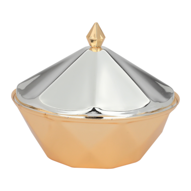 تمرية ستانلس ستيل ، معرض السيف ، شكل معين ، غطاء ذهبي فضي