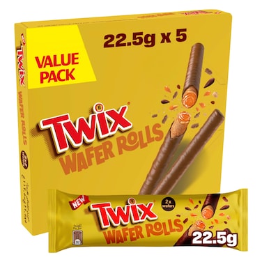 تويكس لوح شوكولاتة الأصلي، لوحان عبوة من 5 × 50 جرام