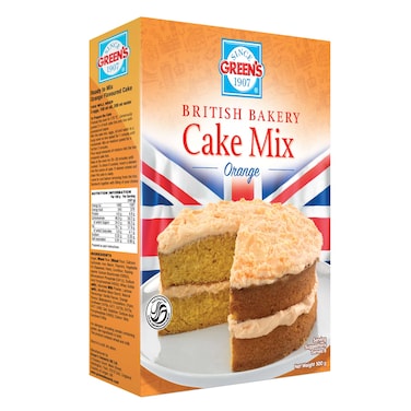 Green's - Orange Cake Mix, 500g