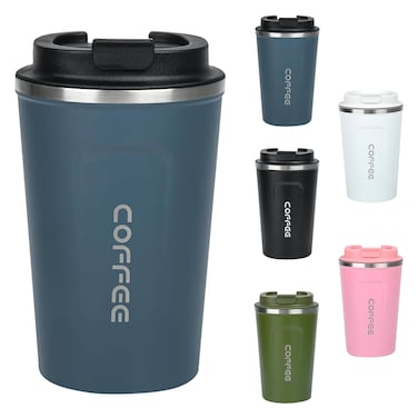 Stainless Steel Coffee Mug Pink 510ml