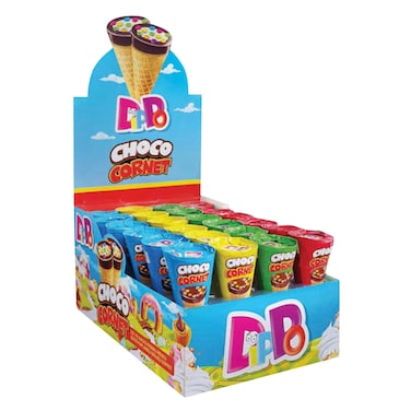Dippo Fun Surprise Chocolate Cornet 25g x Pack of 24