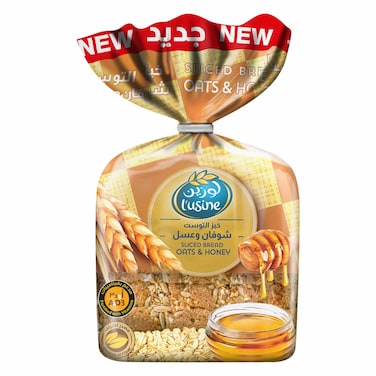 Lusine Bread Sliced Honey and Oat 300g