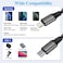 EZRA PD20W Type-C to Lightning Fast Charging Cable DC286, 1 Meter, Nylon Braided, High-Speed Data Transfer, Durable Tinned Copper Core, Compatible with iPhone and iPad

