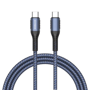 G-TiDE Type C to Type C Data Charging Cable &ndash; 1 Meter, 60W PD, 3.0A Quick Charge, Nylon Braided, Durable Design &ndash; Compatible with Smartphones, Tablets, Laptops, and More

