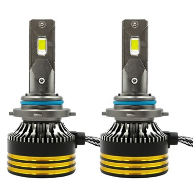 مصابيح أمامية LED M8 Pro من Golden Camel - 120 واط، 30000 لومن، إضاءة فائقة السطوع بدرجة حرارة لون 6500 كلفن لقيادة ليلية مُحسّنة - طراز 9006