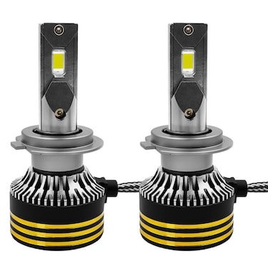 مصباح أمامي LED H7 من Golden Camel - 120 واط، 45000 لومن، إضاءة سيارات عالية الأداء لتحسين الرؤية الليلية