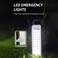 WEIDASI WD-823AD LED Emergency Light, Rechargeable, AC/DC Charging, 2 Brightness Levels, Portable, Long Battery Life, With Handle, 30 SMD Lights

