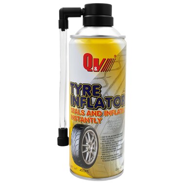 Q&amp;V Tyre Inflator 450ml &ndash; Instantly Seals and Inflates Tyres, Quick Emergency Repair Solution

