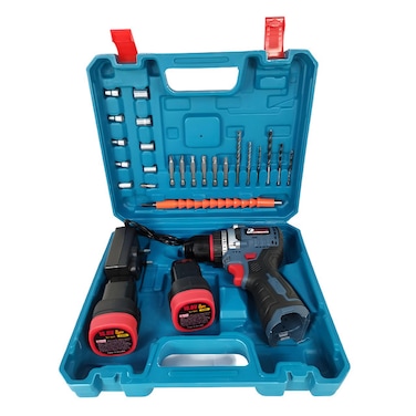 مثقاب لاسلكي DEFAONS 21 فولت - عزم دوران عالي، محرك نحاسي، مثقاب متعدد الوظائف للمعادن والخشب والخرسانة