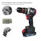 مثقاب كهربائي لاسلكي من ديفاونس 48 فولت ليثيوم مع 23+3 إعدادات عزم دوران قابلة للتعديل، محرك نحاسي بالكامل، تحكم متغير عالي السرعة، مجموعة رؤوس مثقاب ومفك براغي