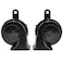 MrHorn 12V Dual Tone Snail Car Horn Set &ndash; High Loudness 115-118 dB &ndash; 400Hz &amp; 500Hz Frequency

