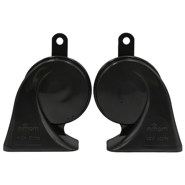 MrHorn MR-80-002 Snail Horn - Dual Tone 400Hz/500Hz, Loud and Clear, Durable Vehicle Horn Set

