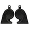MrHorn MR-80-002 Snail Horn - Dual Tone 400Hz/500Hz, Loud and Clear, Durable Vehicle Horn Set

