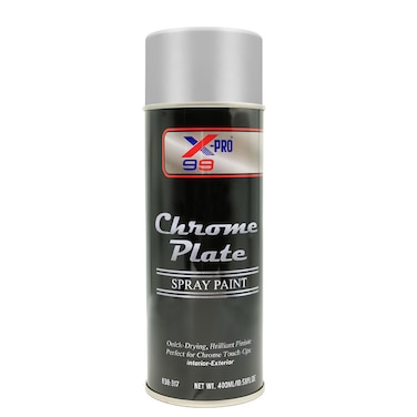 X-PRO 99 Chrome Plate Spray Paint 400ml &ndash; Model 193-317, for Auto, Furniture, D&eacute;cor &amp; Metal Use

