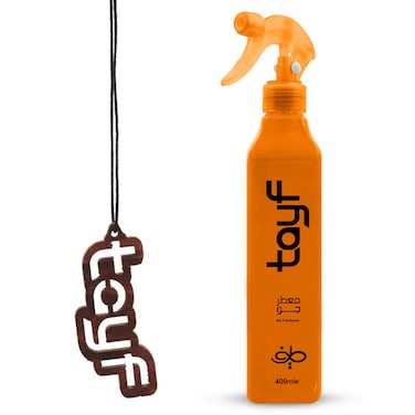 Mirror Hanging Pendant Air Freshener 400ml for Living Room, Bedroom, Car &amp; Kitchen Use (Orange)