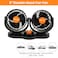 Mitchell HX-T312 5&Prime; Dual Vehicle Fan, 24 V DC, Two-Speed for Trucks, SUVs, Cars

