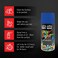 Safi Wax Spray Paint Medium Blue Model SFW-P-21-ECO 400ml for Walls, Wood, Metal, Glass, Canvas

