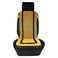 وسادة مقعد سيارة من الخرز الخشبي من AGC موديل HS-1202 باللونين الأصفر والأسود، مناسبة لجميع أنواع السيارات/الشاحنات/الشاحنات الكبيرة