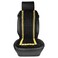 AGC Wooden Bead Vehicle Seat Cushion Model HS-120 Black and Yellow Universal Fit for Car and Truck

