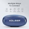 KOLEER H30 Wireless Bluetooth Speaker   1200mAh Battery   9W Output   FM   USB   SD   Blue

