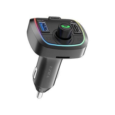 EZRA BCR14 Car Bluetooth FM Transmitter with Dual USB, PD, Hands-Free Call, Voice Control
