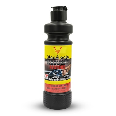 EVO Headlight Lens Restorer and Cleaner Liquid &ndash; 300ml, Restores Yellowed &amp; Oxidized Headlights, Protects Against Future Damage