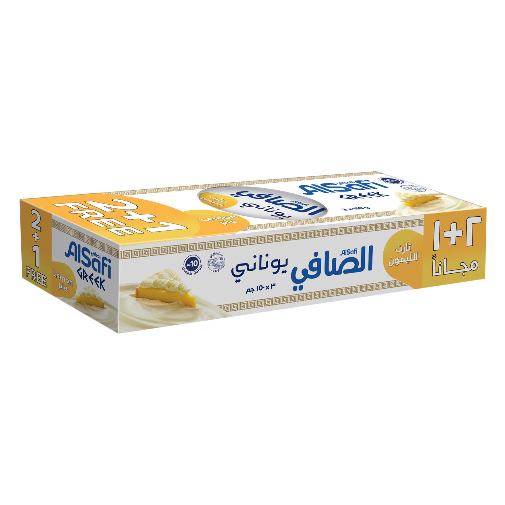 الصافي زبادي يوناني بنكهة تارت الليمون، 150 جرام ×3