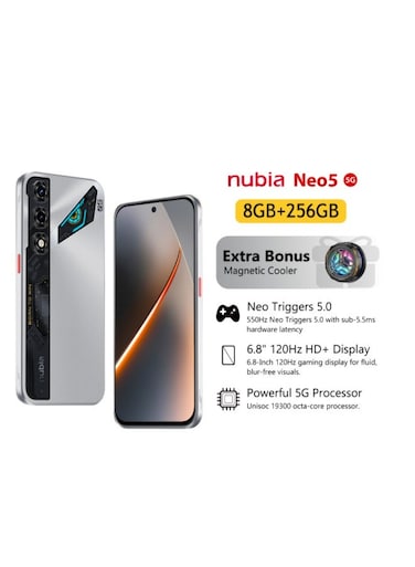 زد تي إي BLADE Z2571N Neo 5 5G 8+256GB SILVER - فضي (نسخة دولية)