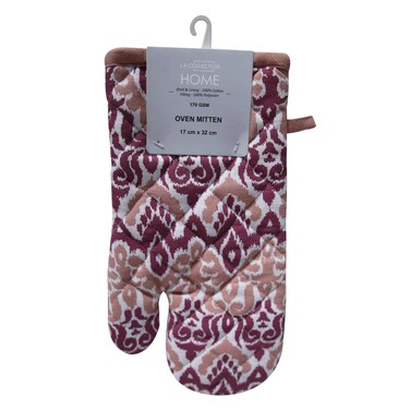 La Collection Home - Oven Mitten, Paisley Design, 17 X 32 cm